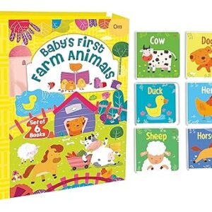 Babys First Farm Animals Set Of 6 Books