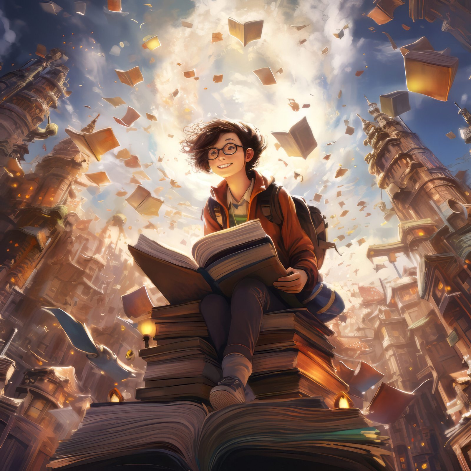 education day scene fantasy style aesthetic scaled