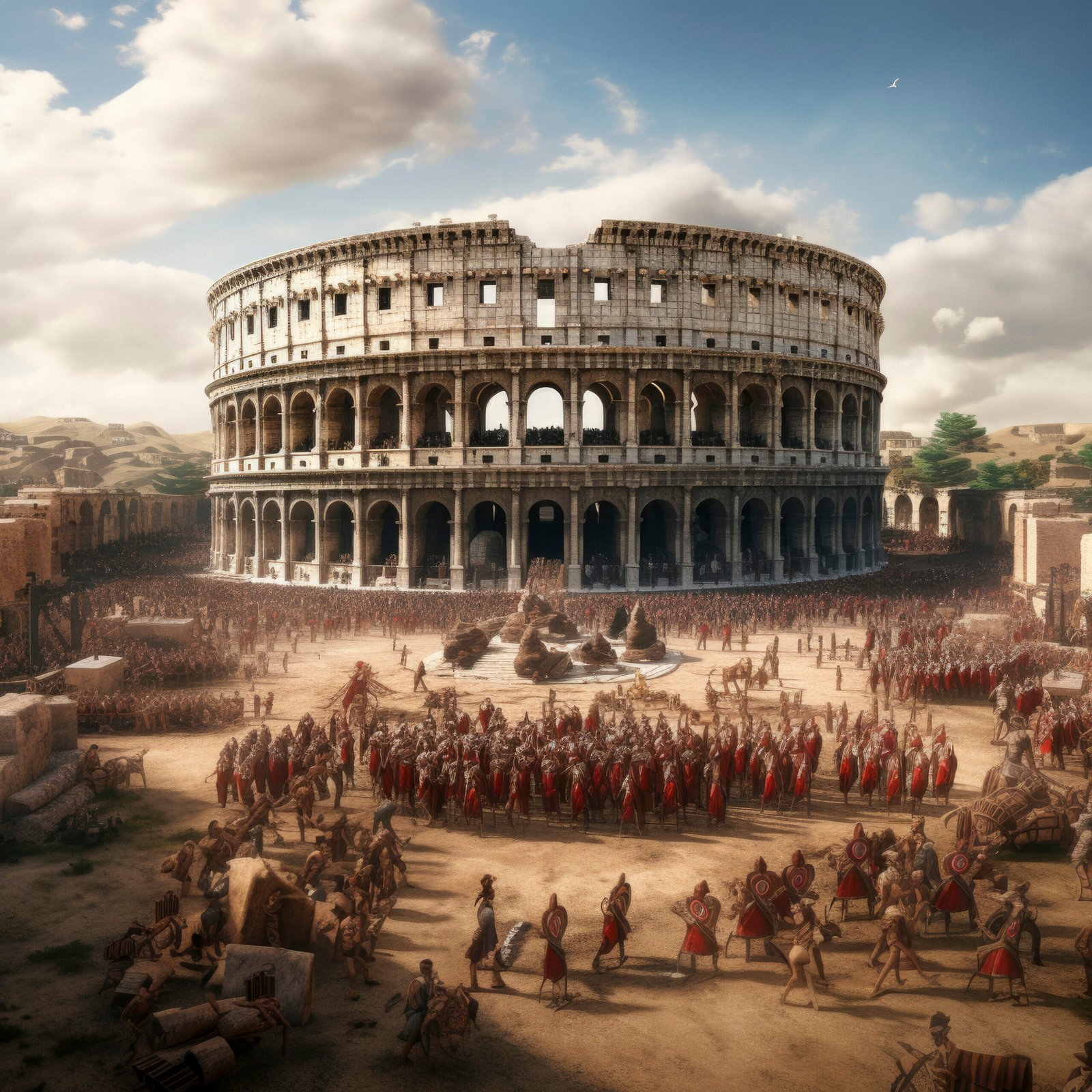 view ancient roman empire colosseum scaled