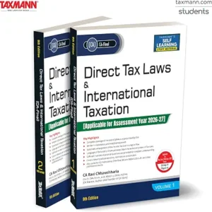 Direct Tax Laws International Taxation Volume I And Ii